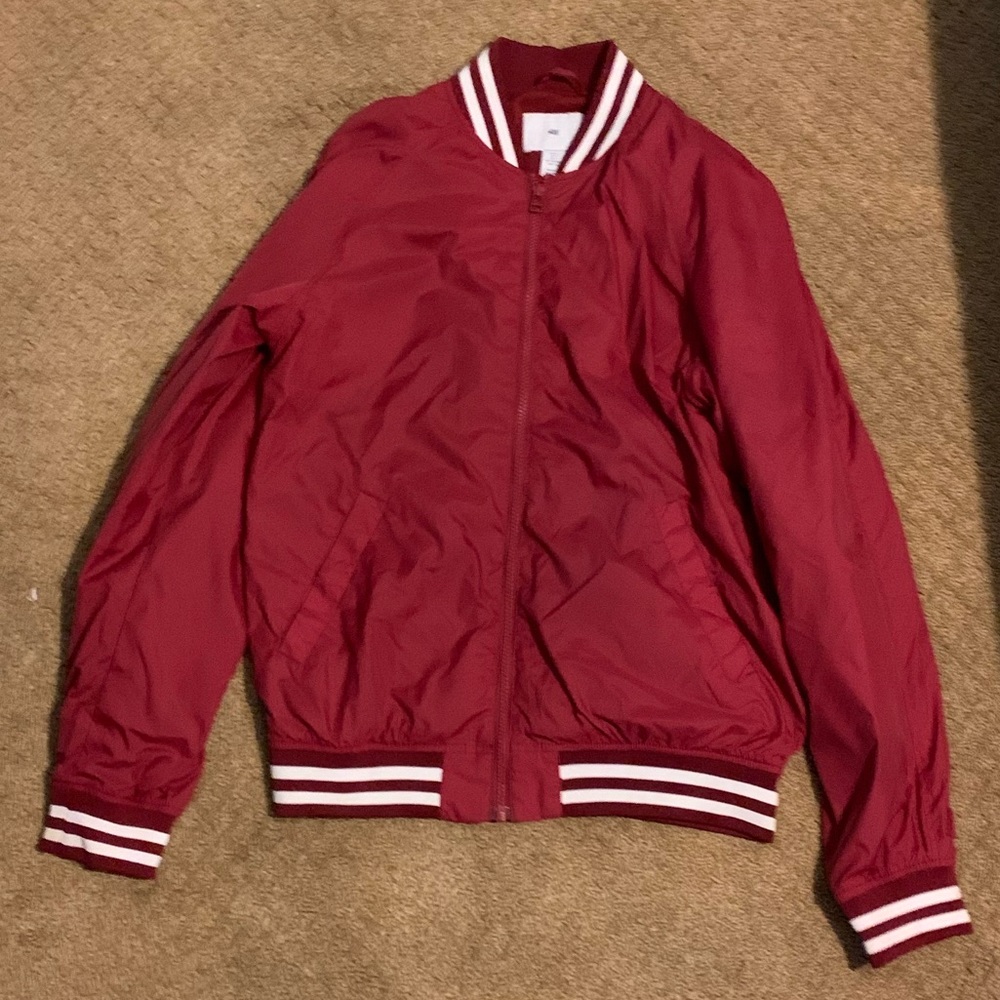 Red H&M Bomber Jacket